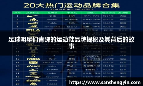 足球明星们青睐的运动鞋品牌揭秘及其背后的故事